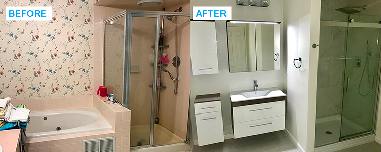 bathroom renovation in Middlesex